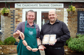 Sausage sensations Jason Drage and Adam Benson.